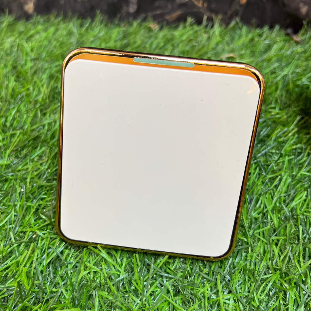 Luxury 1gang 2way Gold & White Switch